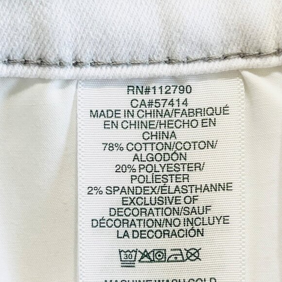 True Religion Men Geno Relaxed Slim Stretch Optic White Jean 34x32 Flap NWT $159 - Picture 7 of 11